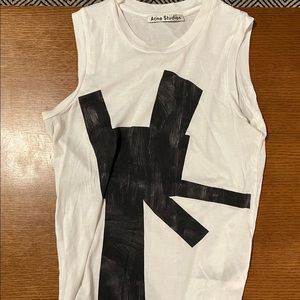 Acne Bird Flower tank top XS